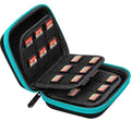 ButterFox 45+12 Switch Game Case for Nintendo Switch (45 physical+12Micro SD digial slots), Switch Game Card Storage Holder or SD Memory Card Case (45 Blue/Black) by ButterFox