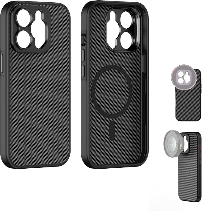 FREEWELL Pro Filmmaker Case for iPhone 13 Pro Max - Magnetic Filter & 17mm Lens Mount Black | Magnetic Filter & 17mm Lens Mount Black by Freewell