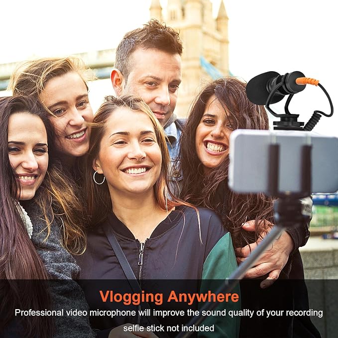 COMICA CVM-VM10II Universal Shotgun Microphone for Camera, iPhone, Android | Noise Cancellation, Cardioid Polar Pickup, Professional Video Mic for YouTube, TikTok, Vlog, Interview, Video Recording - Image 7