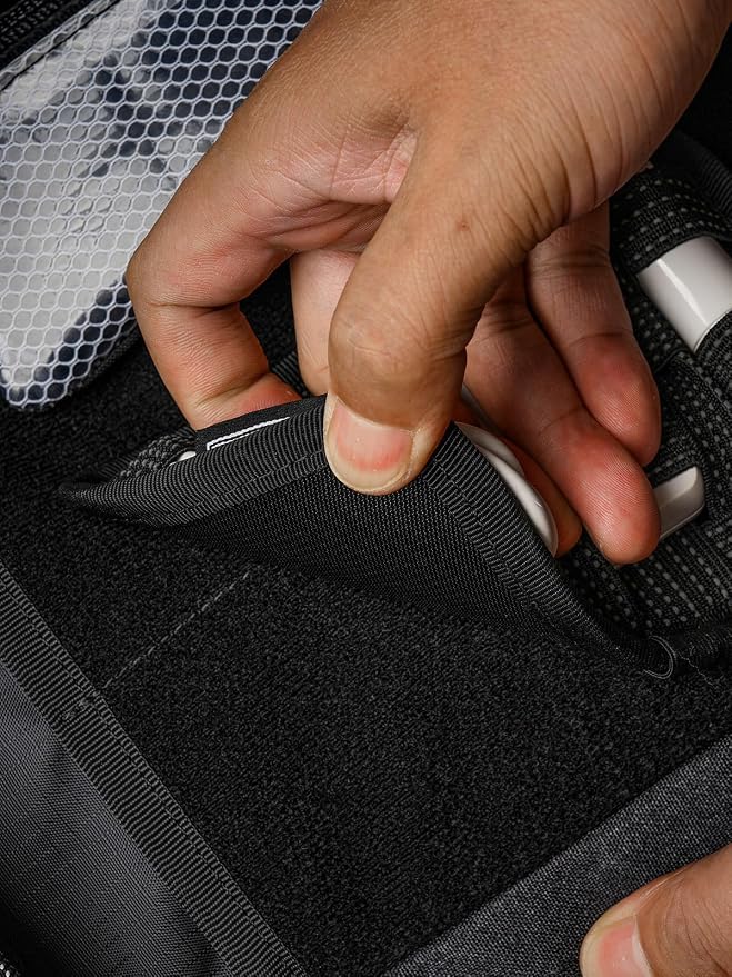 TACTICAL_GEEK EDC Organizer Board, Anti-Slip Elastic Woven Board, Utility Bag Insert Panel for Small Gear, Backpack Accessories (TCM11-S-Black) - Image 7