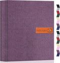 Popotop 4x6 Photo Album 1000 Pictures, Linen Hardcover, Reinforced Spine | Extra-Large 1000-Photo Capacity, Acid-Free PP Slip-In Pockets, 5 Photos per Page, Black Inner Pages, No Memo Space by Popotop