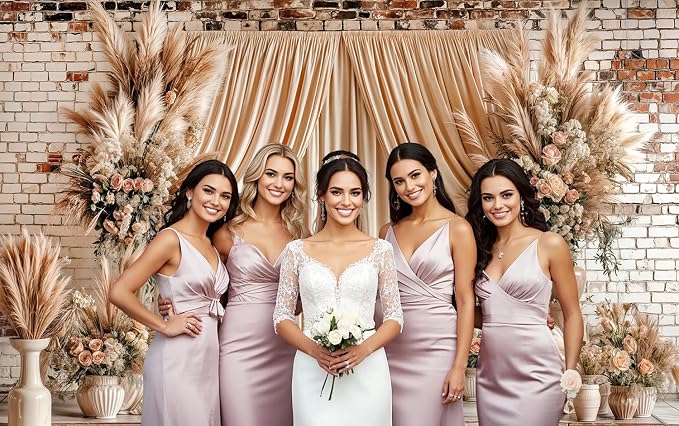 20X10ft Boho Floral Wedding Backdrop Wall Background Photography Beige Vintage Flowers Backdrops for Parties Wedding, Girls Birthday Princess Weeding Bridal Shower Floral Anniversary Ceremony Decor by JAWO
