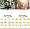 36 Pcs 2026 Graduation Gold Photo Holders for Table Centerpieces Metal Photo Holder Gold Picture Display Stands Menu Memo Clips for Graduation Party Table Decoration Supplies(Certificate, Cap) by Unknown