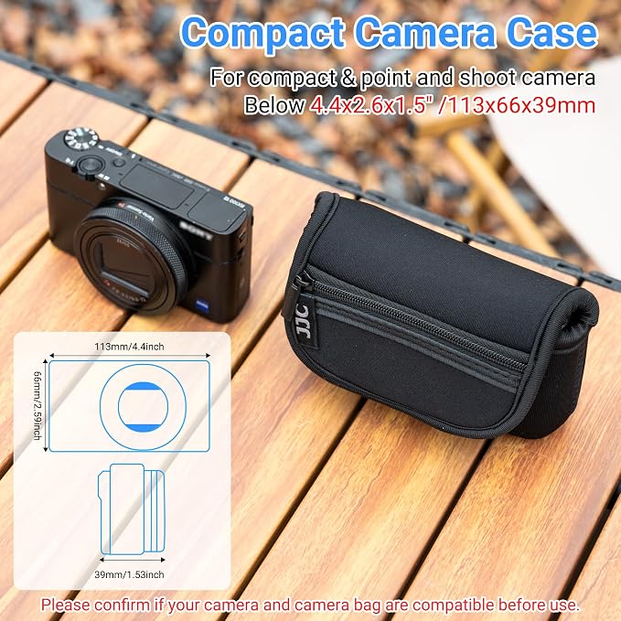 Compact Camera RX100 VII Case Pouch for Kodak EKTAR H35N PIXPRO FZ45 FZ55 | Neoprene Camera Travel Pouch for Sony ZV-1 RX100 VA VI V IV III DSC W800 W830 WX500 HX99 HX90V HX80 G7X III II G9X II SX740 - Image 2