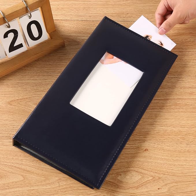 Vienrose Photo Album 4x6 Holds 300 Photos, PU Leather Cover Picture Book with 300 Horizontal Pockets, Slip-in Photo Album for Wedding, Baby Memories, Family, Acid-Free Photo Storage Gift, Blue - Image 3
