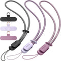 SURPHY 3 Pack Phone Wrist Strap, Phone Lanyard with Cellphone Tether Tab | Phone Strap Charm, Camera Wrist Strap with 2-Color Braided, Phone Wristlet, Wrist Lanyard for Case by SURPHY