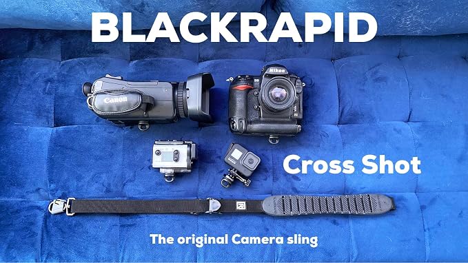 BLACKRAPID Cross Shot Black Camera Sling for left-handed and right-handed photographers. - Image 4