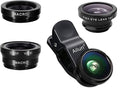Ailun Phone Lens, 3 in 1 Clip on Fish Eye Lens+Wide Angle+Macro Lens | 180 Degree Fish Eye Lens, 0.65X Wide Angle, 10X Macro Lens, Universal HD Camera Lens kit, For Mobile Phone & Smartphone by Ailun