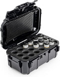 Evergreen 120mm Film Case | Holds 18 Rolls of Medium Format Film | Waterproof, Crushproof, & Freezer Safe (Black) by EvergreenCases