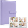 Photo Albums 4x6 Pictures – 152 Pockets Vegan Leather Cover Memory Album Book, Suitable for Family Wedding Boys Girls and Babies Storage (Purple) by Tugle