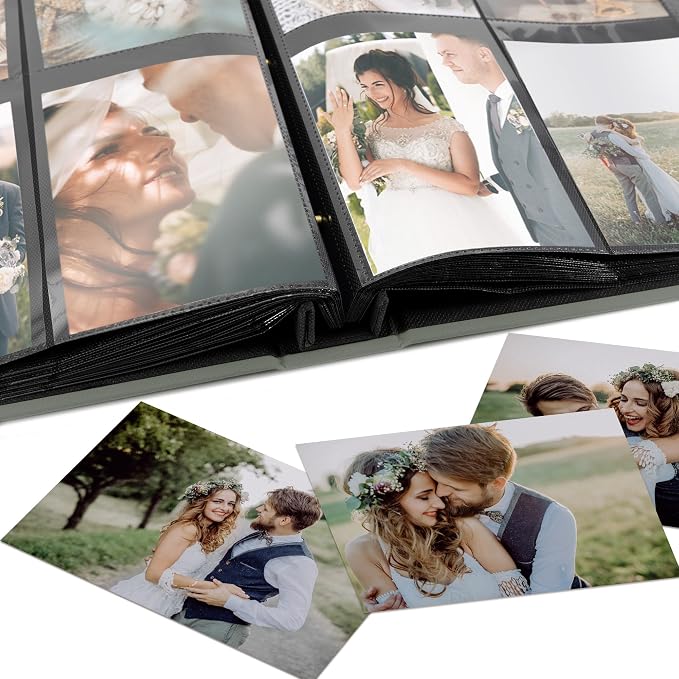 Beautiful Linen Photo Album For 4x6 Photos - Holds Up To 256 Pictures | Safely Stores Unique Memories - The Perfect Large Book for All Pictures of Treasured Family, Baby or Wedding Moments - Image 7