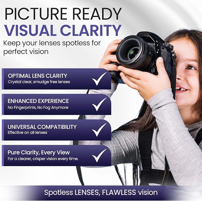 ULTRAVUE’s Ultimate Camera Lens Cleaning Kit –Camera Lens Cleaner, Lens Pen, Fog Stopper, and Microfiber Cloths - Camera Cleaning Kit - Lens Blower for DSLR & Digital Camera Accessories Camera Kit - Image 4