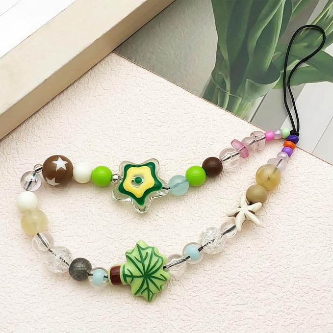 Beaded Camera Wrist Strap Cute Digital Camera Charm Lanyard Phone Chain Keychain Beaded Phone Lanyard Bag Charm - Image 2