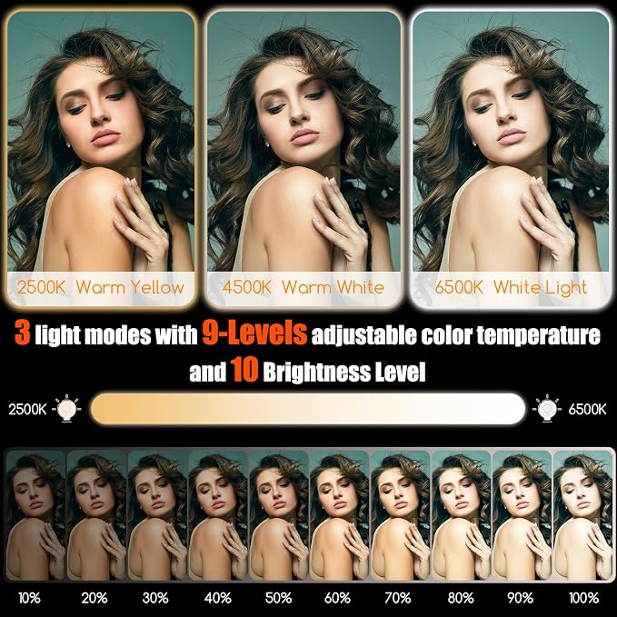 Selfie Light - BANSINE USB-Rechargeable LED Phone Light - Portable Photo Light with 97+ CRI, Up to 6500K Color Temperature for Selfie, Zoom Conference, Video, Makeup and Live Stream - Image 5