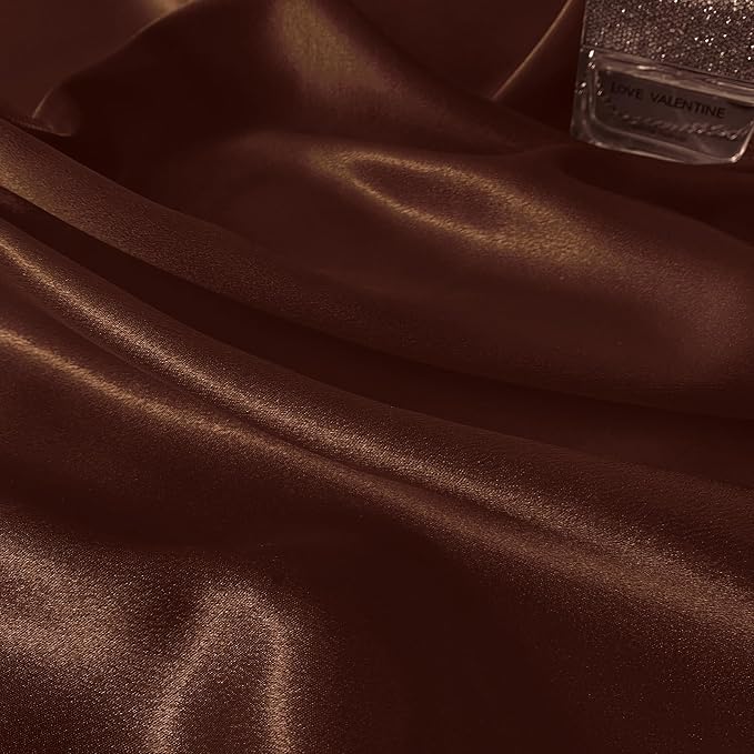 RUDONG M Satin Photography Backdrop, Brown, 3.3x2.5ft | Wrinkle-Free, Silky Fabric, For Jewelry/Cosmetics/Flat Lay/Studio, 100x75cm - Image 7