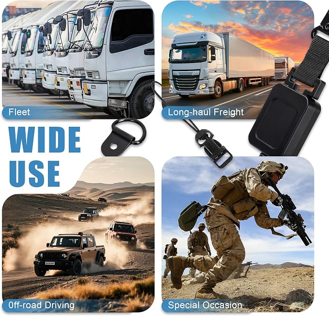 2 Pack CB Mic Retractable Holder with Heavy Duty 24" Stainless Steel Cord, Easy D-Ring Mount for Truck Drivers - Image 8