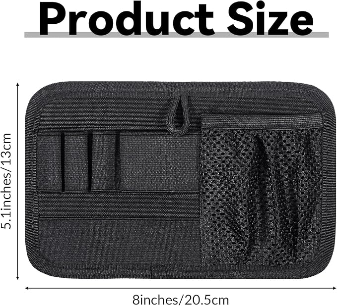 Bag Insert Panel Organizer Hook and Loop Modular Backpack Organizers Utility Admin Pouch with Hook Fasteners Modular Pack Insert Organizer for Travel Packs Messenger Bag - Image 2