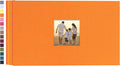potricher Photo Album 4x6 Pictures, 100 Pockets, Linen Cover, Orange | Linen Cover, Front Window, Large Capacity 4x6 Picture Albums, Photo Book for Family, Wedding, Anniversary, Baby, Keepsake by potricher