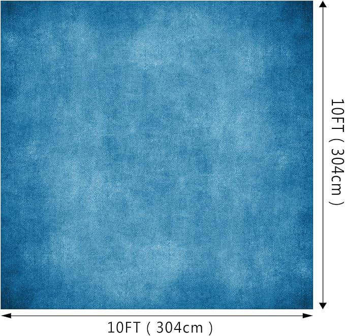Blue Photo Backdrop Studio Abstract Texture Photography Background 10x10ft | Creative Background Photography Studio Shooting Canvas Professional Portrait - Image 2