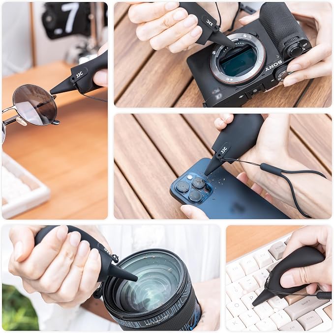 JJC Pocket-Sized Silicone Camera Dust Blower Lens Air Blower, Small Camera Lens Cleaner Air Blower for Sensor LCD Keyboards Filters Printing, Compact Portable Dust Blower for Outdoor Travel Cleaning - Image 7