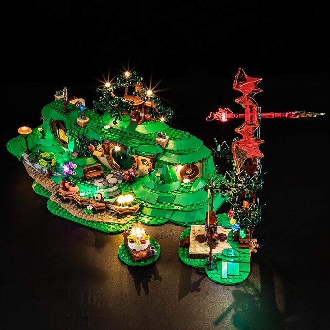 YEABRICKS LED Light Kit for Lego Lord of the Rings: The Shire 10354 | Beginner-Friendly DIY LED Light Kit for Lego 10354, Ideal Home Decor & Birthday Gift for Fans (Model Not Included) - Image 2