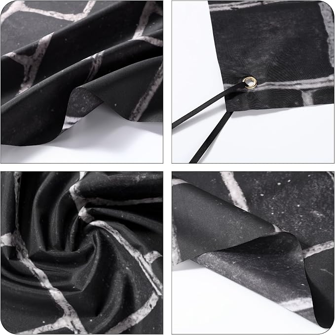 10 x 8ft Black Brick Wall Backdrop Fabric Brick Photo Background | Large Polyester Brick Backdrop Cover for Photoshoot Home Fireplace Decoration, Newborn Birthday Party Decor - Image 6