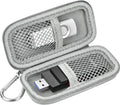 USB Flash Drive Case for SanDisk for Samsung, for SD/SDXC/SDHC Memory Cards | for Buffalo External 1.0TB Portable SSD, Mini Electronic Accessories Organizer, Office/Travel Use, Thumb Drive Bag Only by Casmilee