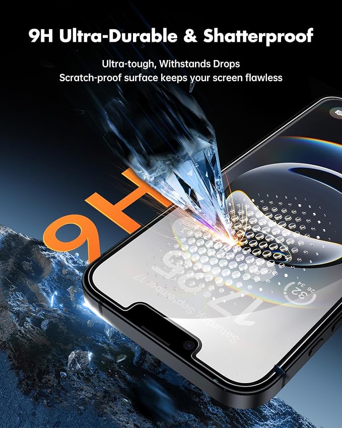 UNBREAKcable Privacy Screen Protector for iPhone 16e, 2-Pack | True 28° Anti-Spy, Shatterproof Tempered Glass, 9H Hardness, Easy Install, Bubble-Free, Anti-Scratch, Case Friendly - Image 4