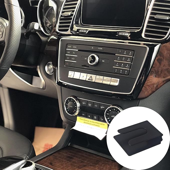 2Pcs CB Microphone Holders, Black Metal Radio Mic Hanger with Adhesive Backing, Universal Mobile Mic Mount Clip for Vehicle Dashboard Home Office Communication Equipment - Image 5