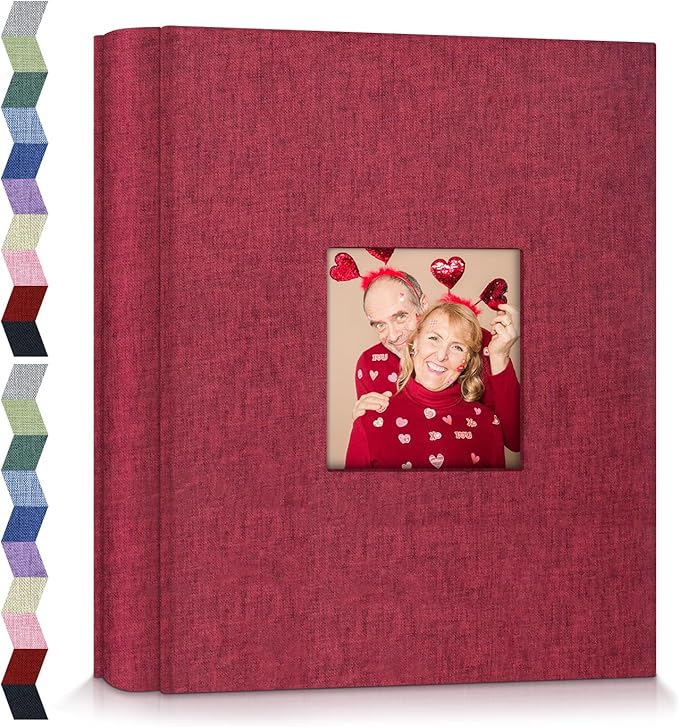 Popotop Photo Album 4x6-600 Photos Photo Books with 600 Horizontal and Vertical Pockets,Linen Cover Albums for Family Wedding Anniversary Baby Vacation Pictures by Popotop