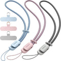 SURPHY 3 Pack Phone Wrist Strap, Phone Lanyard with Cellphone Tether Tab | Phone Strap Charm, Camera Wrist Strap with 2-Color Braided, Phone Wristlet, Wrist Lanyard for Case by SURPHY