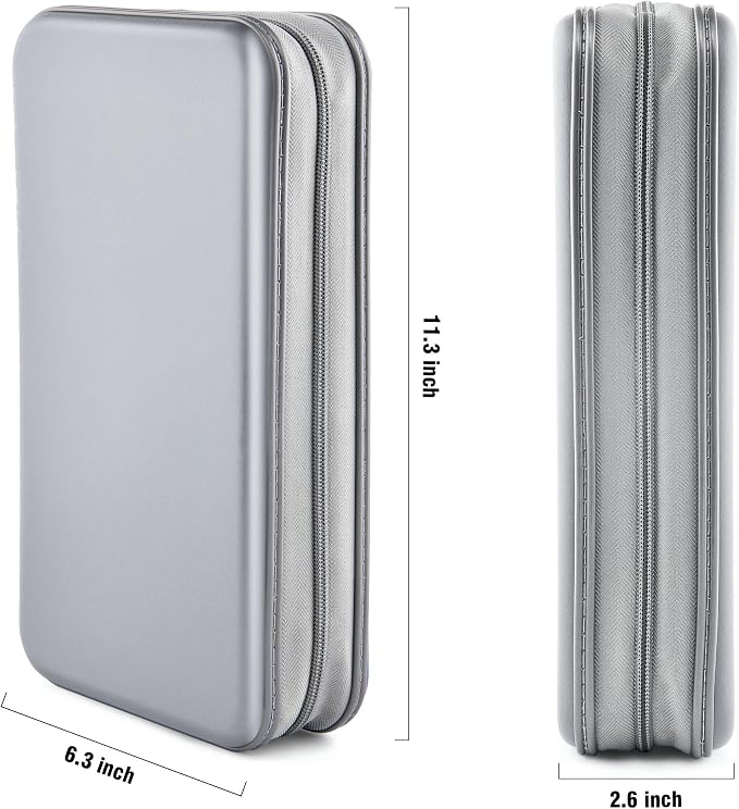 96‑Capacity Hard Plastic CD/DVD Binder for Car, Home & Travel | Zipper‑DVD Organizer, Scratch‑Resistant Sleeves Shield Discs From Dust & Damp; Stores Music, Video, Gaming & Blu‑ray Discs - Image 6