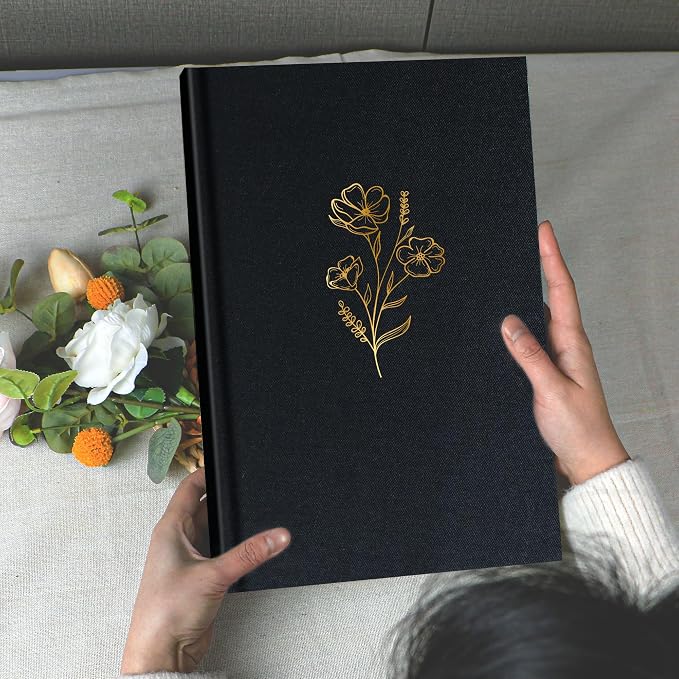 Holoary Photo Album 4x6 300 Photos, 300 Pockets 4”x6” Picture Album, Linen Fabric Cover Big Picture Book for Photos with Writing Area, 4x6 Photo Albums for Family Weddings Travel Memories(Black) - Image 3