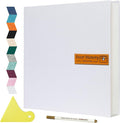 Spbapr Large Photo Album Self Adhesive Magnetic Scrapbook,DIY Scrapbook Album for 4x6 5x7 8x10 Picture,60 Pages Linen Cover Memory Book for Wedding Family Baby Pets, with Metallic Pen and Scraping by Spbapr