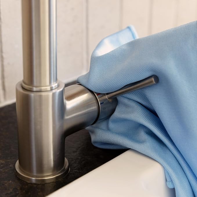 Zflow Microfiber Glass Cleaning Cloths - 8 Pack (16 x 16) - Streak Free - Lint Free - Quickly Clean Windows, Windshields, Mirrors, and Stainless Steel - Image 9