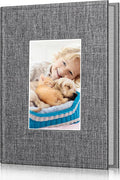 Fintie Photo Album 4x6 Photos - 52 Pockets Small Wallet Albums For Family | Vegan Leather Cover, 4X6 Picture Keepsakes, Family/Wedding/Travel Memory Book, Baby/Kids/Boys/Girls Gift, Snowflake Gray by Fintie