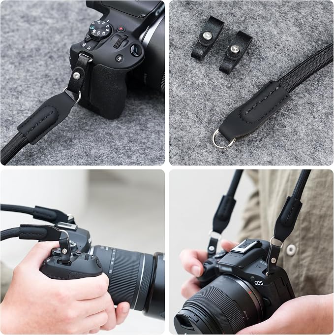 R50 V R6 R5 II Camera Hand Wrist Shoulder Neck Strap Adapter Loop Connector | Camera Strap Adapter for Canon EOS R6 R5 Mark III II R50V R100 R10 R8 R7 R6 R5 R1 R3 for Sony ZV-E10 II ZVE10 II ZVE10II ZR - Image 9