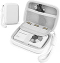 Digital Camera Case Compatible with CAMKORY Digital Point and Shoot/for KODAK PIXPRO FZ45/55 16MP Vlogging/for VAHOIALD FHD 1080P/for IWEUKJLO/for Nsoela, Holder for SD Card More (White) by Roseliya