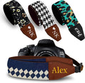 Art Tribute Custom Blue Diamond Camera Strap - Add Your Text and We Make It Especially For You Get Your Own Personalized Stocking Stuffer & Christmas Gift Camera Strap, No Shipping Cost! by ArtTribute