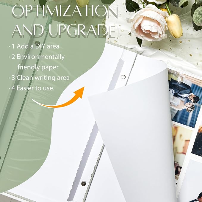 Holoary Photo Album 4x6 500 Photos 5 Pictures Per Page, 500 Pockets Picture Album, Linen Fabric Cover Big Picture Book for Photos, 4x6 Photo Albums for Family Weddings Travel Memories(Khaki) - Image 4