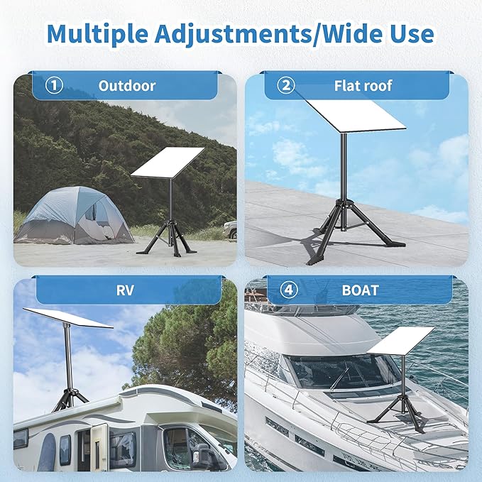 Starlink Tripod Stand for Starlink Standard 4/ Standard 4X/ Gen3/ V4 | with Pipe Adapter Outdoor Portable Starlink Mounting Kit for Camping and RV Travel - Image 5