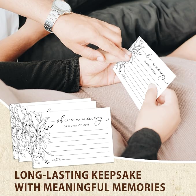 Share A Memory Cards for Celebration Of Life - Set of 50 Memorial Cards for Weddings, Anniversaries, Memorials, Funerals, Birthdays, Graduation, Retirement, Going Away -A10 - Image 6