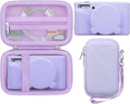 BOVKE Hard Case+Silicone Cover for Canon PowerShot SX740 HS Camera, Purple | SX740 SX730 Digital Camera Shockproof EVA Storage Bag & Soft Silicone Protective Case with Removable Lens Cover, Wrist Strap by BOVKE