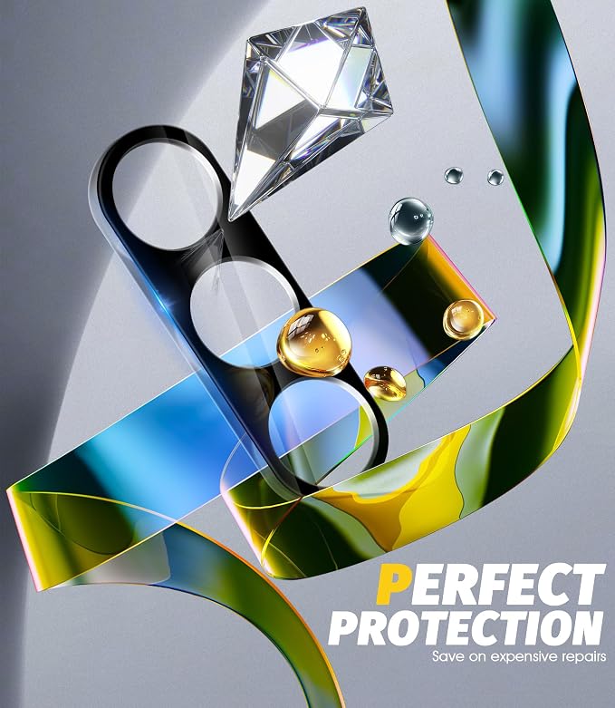 Orzero (3 Pack) Camera Lens Protector Compatible for Samsung Galaxy S25 FE, Protector de Cámera Tempered Glass 9H Precise Camera Cutouts Anti-Scratch Does Not Affect Night Shots and Flash - Image 5