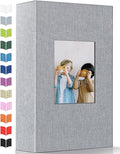 Artfeel Photo Album 4x6 with 300 Pockets,Slip-in Picture Albums,Linen Cover Memory Book with Front Window,White Page Vertical Photo Book for Wedding,Family,Anniversare,Baby,Vacation,Father's Day by Artfeel
