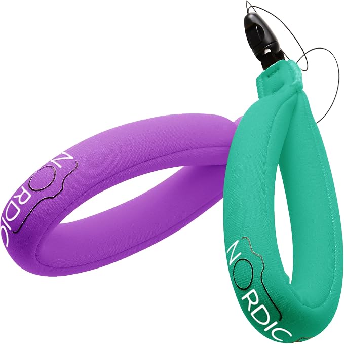 Nordic Flash Floating Wrist Strap (2-pack) for Phone & Action Camera - Compatible with GoPro Hero 13, Insta360 X4, DJI Action 5 Pro, OM System TG-7, Kodak PixPro WPZ2 & iPhone - Turquoise & Purple - Image 8