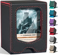Fabmaker Deck Box Compatible with MTG Commander,Comman-der Deck Box Storage | Magnetic Trading Card Storage Box with Comman-der, Fits 100 Double-Sleeved Card, Card Box Compatible with Magic the Gathering by Fabmaker