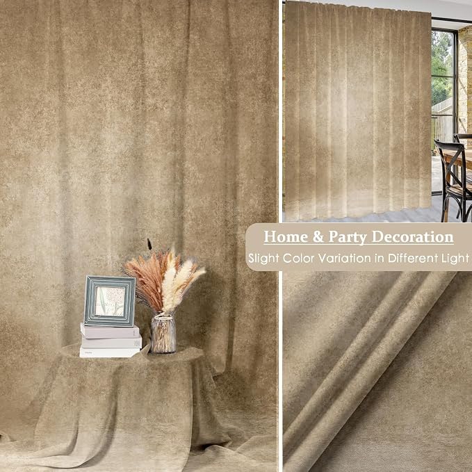 Beige Abstract Photography Backdrop 5x7ft,Vintage Photo Background for Professional Studio Portrait,Newborn Baby Shower,Maternity Shoots,Product Display,Backdrop for Content Creation & Live - Image 7