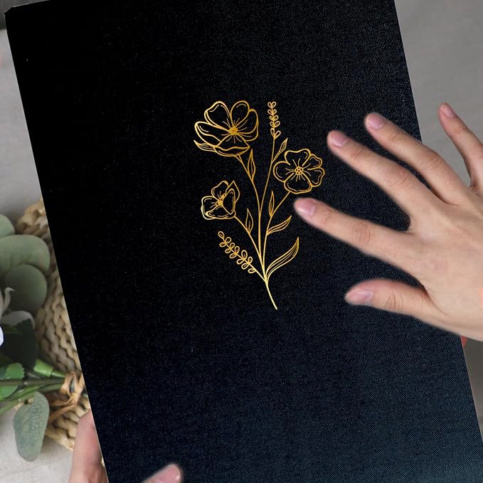 Holoary Photo Album 4x6 300 Photos, 300 Pockets 4”x6” Picture Album, Linen Fabric Cover Big Picture Book for Photos with Writing Area, 4x6 Photo Albums for Family Weddings Travel Memories(Black) - Image 7