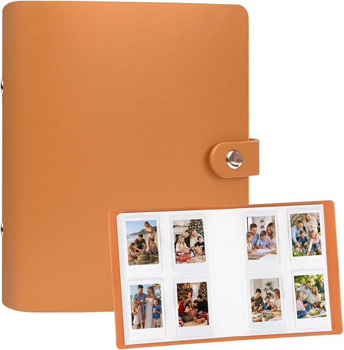 320-Pocket Photo Album for Polaroid 2x3" & Instax Mini Photos, Brown | Gift-Ready Packaging, Beautiful Photo Book, Safely Keep Your Wedding-Anniversary-Birthday-Travel Memories or Mini Cards by Rekeen